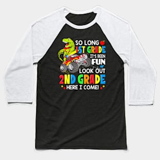 Im Ready To Crush 2Nd Grade T Rex Dinosaur Back To School Baseball T-Shirt